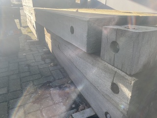 Ca. 2x Guyana Teak dragline schotten, 20x100mm, lengte 1/170cm, 1/180c